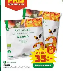 Coop Daglivs MANGO, Medlemspris erbjuda