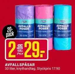 ÖoB AVFALLSPÅSAR, SEK 29 erbjuda