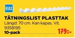 Jem&Fix TÄTNINGSLIST PLASTTAK, SEK 179 erbjuda