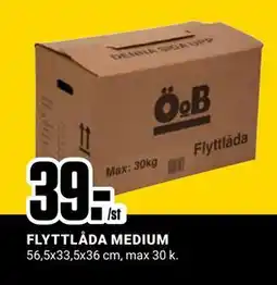 ÖoB FLYTTLÅDA MEDIUM, SEK 39 erbjuda