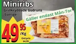 Supergrossen Miniribs, SEK 49.95 erbjuda