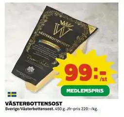 Coop Daglivs VÄSTERBOTTENSOST, Medlemspris erbjuda