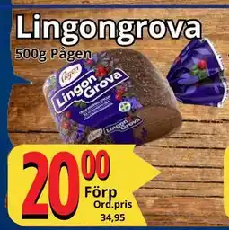 Supergrossen Lingongrova, SEK 20 erbjuda