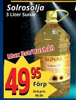 Supergrossen Solrosolja, Medlemspris erbjuda