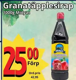 Supergrossen Granatäpplesirap, SEK 25 erbjuda