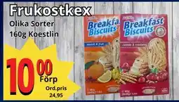 Supergrossen Frukostkex, SEK 10 erbjuda