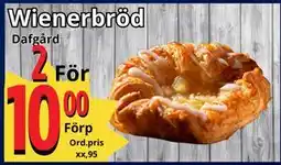 Supergrossen Wienerbröd, SEK 10 erbjuda