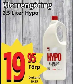 Supergrossen Klorrengöring, SEK 19.95 erbjuda