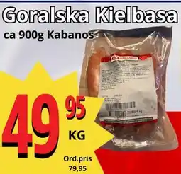 Supergrossen Goralska Kielbasa, SEK 49.95 erbjuda