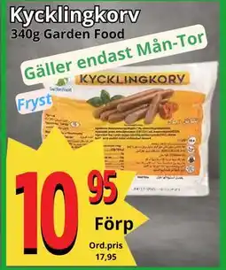 Supergrossen Kycklingkorv, SEK 10.95 erbjuda
