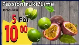 Supergrossen Passionfrukt/Lime, SEK 10 erbjuda