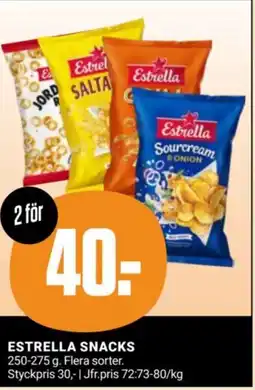 ÖoB ESTRELLA Snacks erbjuda