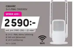 Elon CANVAC 3-i-1-fläkt CFK5301V erbjuda