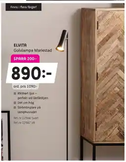 Elon ELVITA Golvlampa Mariestad erbjuda