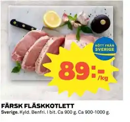 Coop Färsk fläskkotlett erbjuda