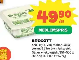 Coop ARLA Bregott erbjuda