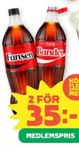 Coop Coca-Cola/Fanta/Sprite Läsk erbjuda