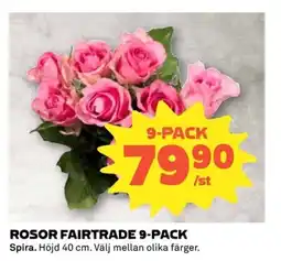 Coop Rosor fairtrade erbjuda