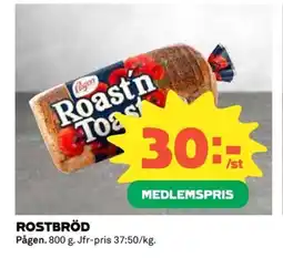 Coop Pågen Rostbröd erbjuda