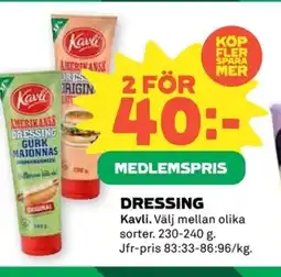Coop KAVLI Dressing erbjuda