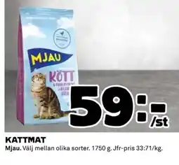 Coop MJAU Kattmat erbjuda