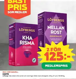 Coop LÖFBERGS Kaffe erbjuda