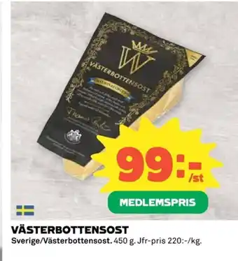 Coop Västerbottensost erbjuda