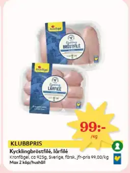 Hemköp Kronfagel Kycklingbröstfilé, lårfilé erbjuda