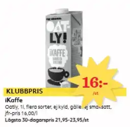 Hemköp OATLY iKaffe erbjuda
