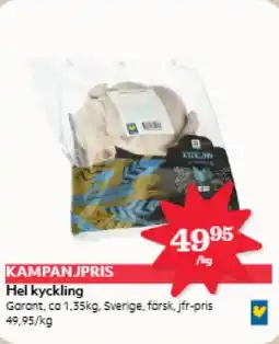 Hemköp Garant Hel kyckling erbjuda