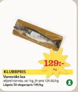 Hemköp Varmrökt lax erbjuda