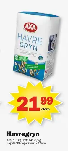Pekås Havregryn, SEK 21.99 erbjuda