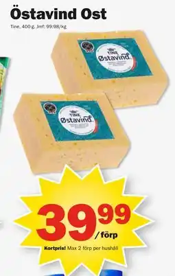Pekås Östavind Ost, Medlemspris erbjuda