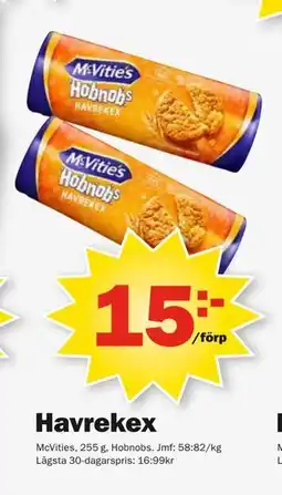 Pekås Havrekex, SEK 15 erbjuda