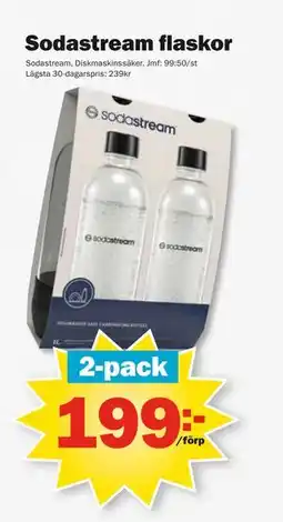 Pekås Sodastream flaskor, SEK 199 erbjuda