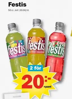 Pekås Festis, SEK 20 erbjuda