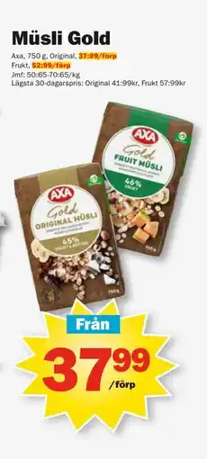 Pekås Müsli Gold erbjuda