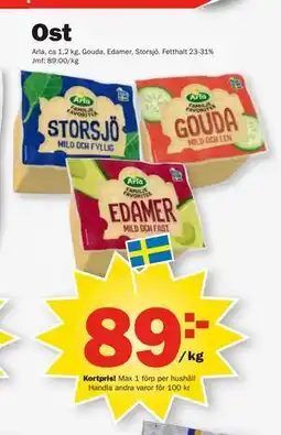 Pekås Ost, Medlemspris erbjuda
