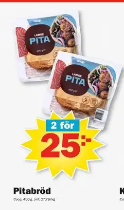 Pekås Pitabröd, SEK 25 erbjuda