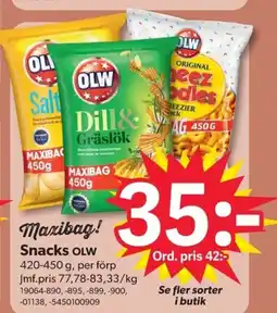 DollarStore Maxibag! Snacks OLW erbjuda