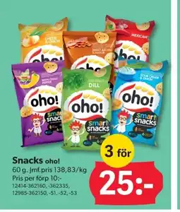 DollarStore Snacks oho! erbjuda