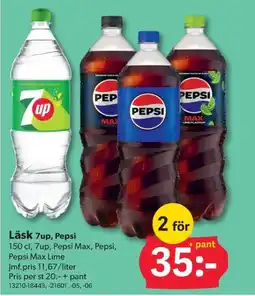 DollarStore Läsk 7up, Pepsi erbjuda