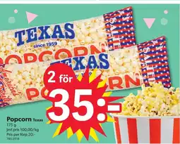 DollarStore Popcorn Texas erbjuda