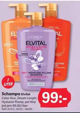 DollarStore Schampo Elvital erbjuda