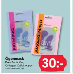DollarStore Ögonmask Face Facts, Gel, erbjuda