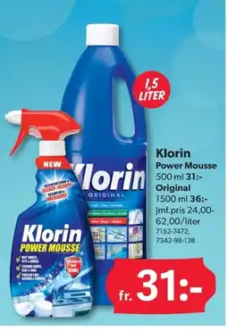 DollarStore Klorin Power Mousse erbjuda