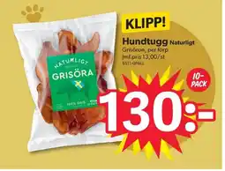 DollarStore Hundtugg Naturligt erbjuda