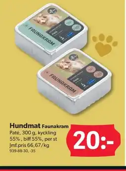 DollarStore Hundmat Faunakram erbjuda