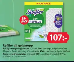 DollarStore Refiller till golvmopp erbjuda