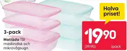 Rusta 3-pack Matlåda Tål erbjuda